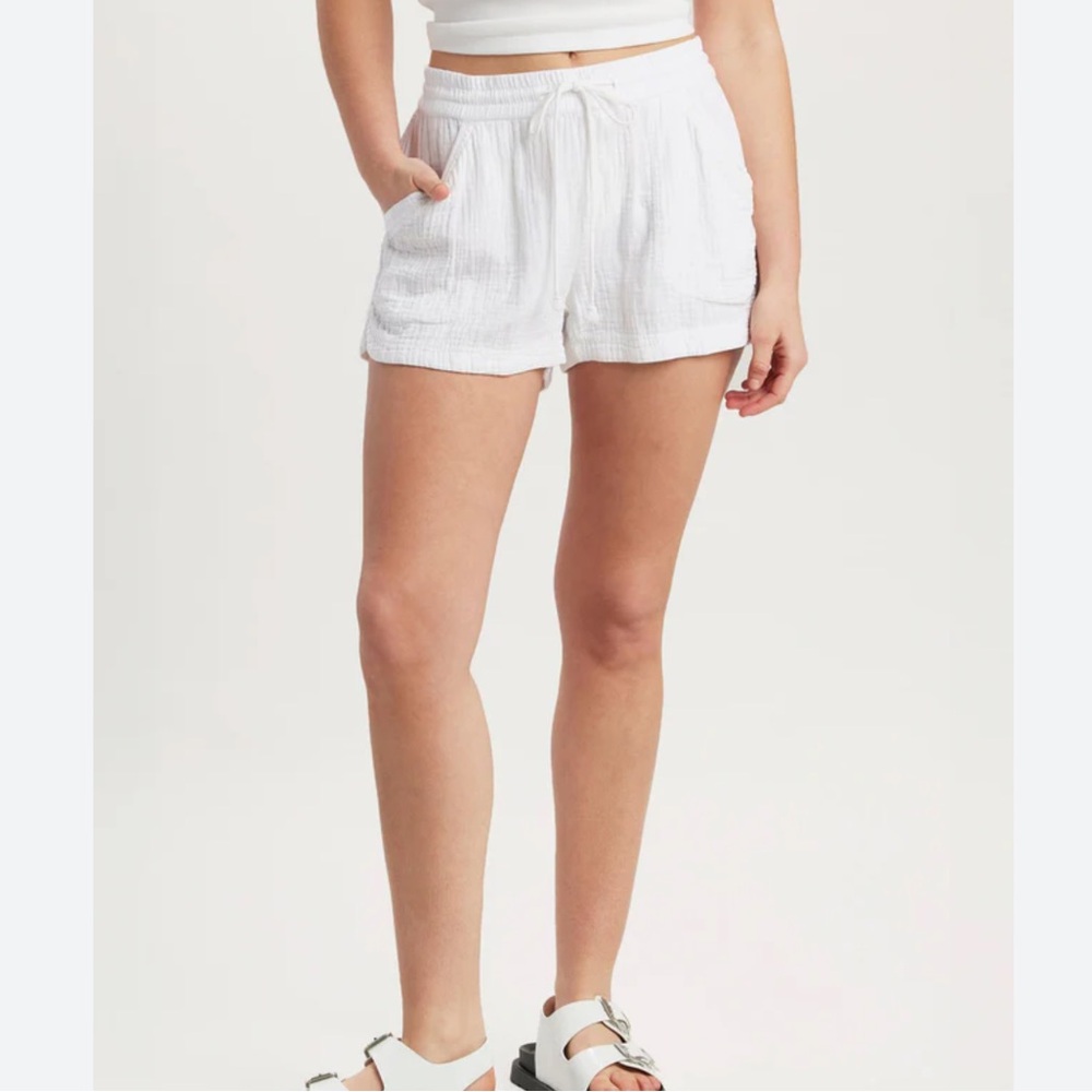 Unionbay Cotton Gauze Cargo Pull On Shorts